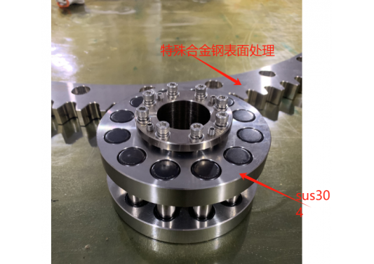 RGD齒圈齒輪是全SUS304不銹鋼材質(zhì)還是其他材質(zhì)？特殊合金鋼表面處理會生銹嗎？硬度多少？